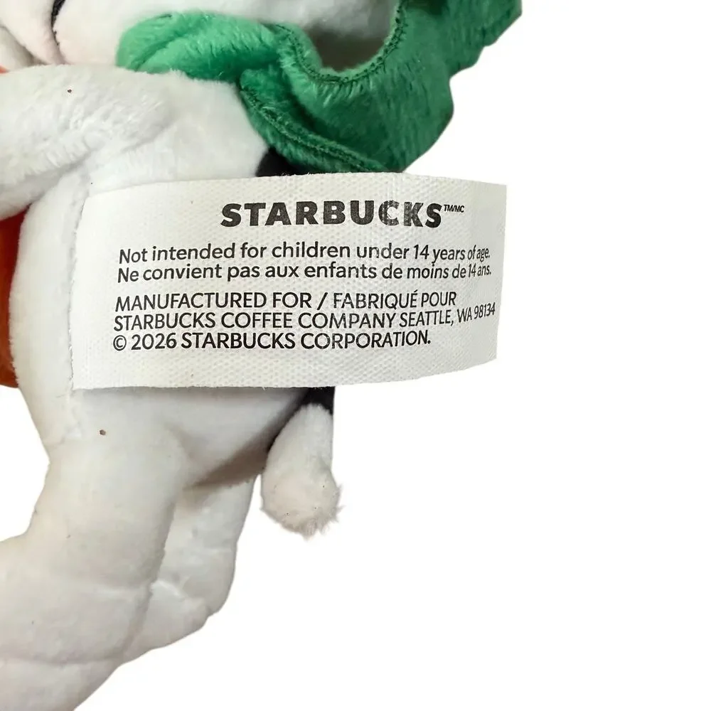 2026 Starbucks x Peanuts Snoopy Woodstock Plush Bag Charm Keychain Pumpkin